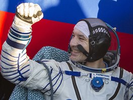 Ital Luca Parmitano po návratu z vesmírné stanice ISS
