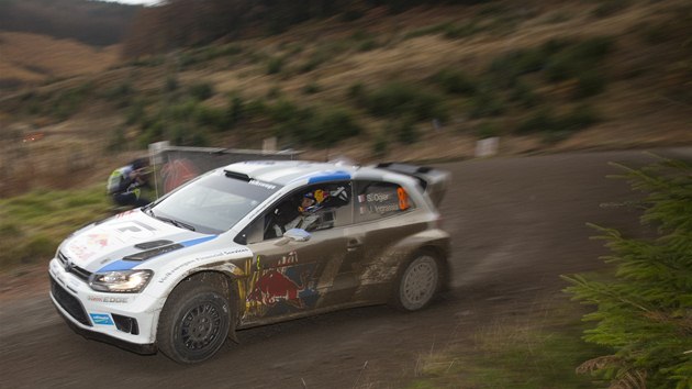 Sbastian Ogier pi Britsk rallye. 