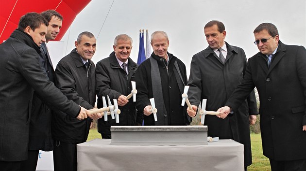 Slavnostn zahjen stavby elezninho koridoru na trati Rokycany-Plze.