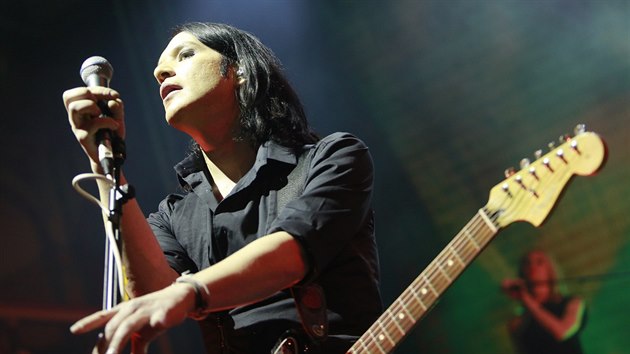 Brian Molko z Placebo na koncert 14.11. 2013 v prask Lucern.