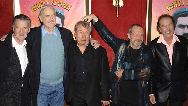 Monty Python: Michael Palin, John Cleese, Terry Jones, Terry Gilliam a Eric Idle (15. jna 2009)