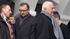 Václav Klaus a Petr Neas na Národní tíd (17. listopad 2013).