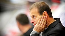Trenér českobudějovických hokejistů Radek Bělohlav Trenér českobudějovických hokejistů Radek Bělohlav