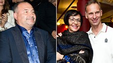 Michal David, Libuše Šmuclerová a Dominik Hašek na čtyřstém představení Dětí Michal David, Libuše Šmuclerová a Dominik Hašek na čtyřstém představení Dětí