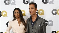Matthew McConaughey a jeho manelka Camila Alvesová (12. íjna 2013)