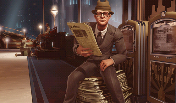 Ilustraní obrázek z prvního dílu Burial at Sea pro BioShock Infinite