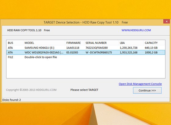 HDD Raw Copy Tool