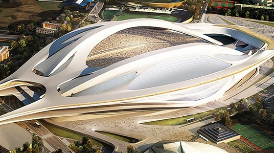 Vize 2020 Projekt Olympijského stadionu pro hry v Tokiu 2020. Dnes na tomto...