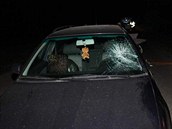 Na Hodonínsku vběhl opilý muž pod kola projíždějícímu autu. Náraz ho odhodil... Na Hodonínsku vběhl opilý muž pod kola projíždějícímu autu. Náraz ho odhodil...