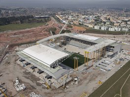 CHLOUBA SAO PAULA. Stadion Itaquerao (nebo také Arena Corinthians) byl tsn...