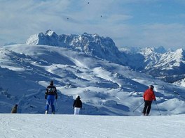 Reit im Winkl, Nmecko. Pohled od vrcholu Steinplatte