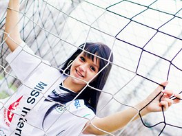 Fanynka Radka Ondrkov vyhrla titul Miss Internet FC Hradec Krlov.