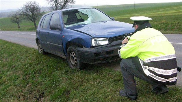 Tragick kolize automobilu s cyklistou u umic. (20. listopadu 2013)