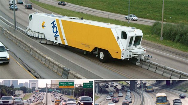 Na dlnici Interstate 30 v Dallasu se po nainstalovn penosnch barir zvila propustnost ve pice o 86 % ve specilnm pruhu pro "vcekapacitn vozidla", tedy autobusy a auta s vce pasary. Velikost tohoto pruhu lze variabiln roziovat i zuovat.