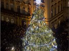 Rozsvícený strom na Staromstském námstí