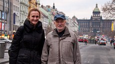 Boris Gulko a Viktorija Cmilyteová si před odjezdem do Poděbrad ještě stihli Boris Gulko a Viktorija Cmilyteová si před odjezdem do Poděbrad ještě stihli