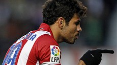 POHODIKA. Diego Costa z Atlética Madrid oslavuje gól, jen vstelil na hiti...