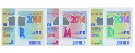 Dálniní známky na rok 2014
