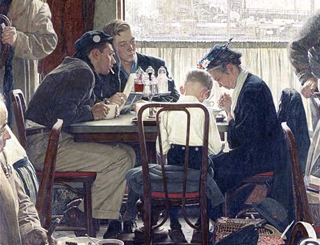Norman Rockwell: Saying Grace (1951)