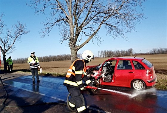 Smrtelná dopravní nehoda u Bean na Znojemsku