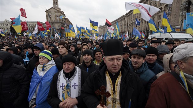Protesty na kyjevskm Nmst nezvislosti (1. 12. 2013)