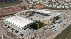SAO PAULO Nedostavěná Arena Corinthians v Sao Paulu. SAO PAULO Nedostavěná Arena Corinthians v Sao Paulu.