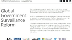 Web iniciativy Reform Government Surveillance Web iniciativy Reform Government Surveillance