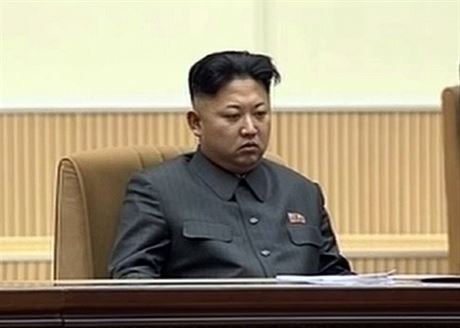 Kim ong-un na slavnostech pipomnajc jeho otce Kim ong-ila, kter zemel...