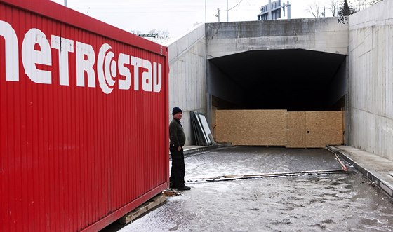 Metrostav peruil práce na tunelu Blanka (7. prosince 2013)