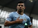 HRDÝ STELEC. Sergio Agüero práv poslal Manchester City do vedení nad