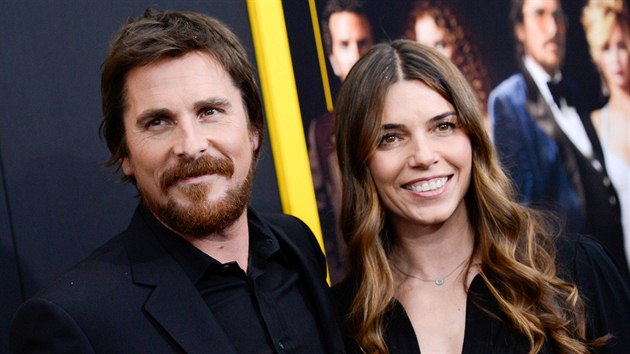 Christian Bale a jeho manelka Sibi Blazicov (8. prosince 2013)