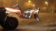 Lidé z Olenice na Blanensku se ve stedu probudili do zasneného rána.