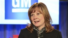Nová generální editelka General Motors Mary Barra promlouvá k zamstnancm v...