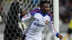 Nigerijský útočník Ahmed Musa z CSKA Moskva se raduje z gólu, který vstřelil v... Nigerijský útočník Ahmed Musa z CSKA Moskva se raduje z gólu, který vstřelil v...