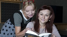 Vilma Cibulková a Kateřina Tučková při vzniku audioknihy Vyhnání Gerty Schnirch Vilma Cibulková a Kateřina Tučková při vzniku audioknihy Vyhnání Gerty Schnirch