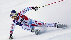 Alexis Pinturault v obím slalomu ve Val D'Isere. 