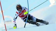 Mario Matt pi slalomu ve Val d'Isere