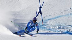 Tina Mazeová v obím slalomu ve Svatém Moici. 