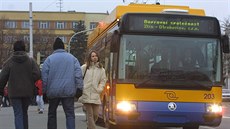 Trolejbus Dopravní společnosti Zlín - Otrokovice. Ilustrační snímek. Trolejbus Dopravní společnosti Zlín - Otrokovice. Ilustrační snímek.