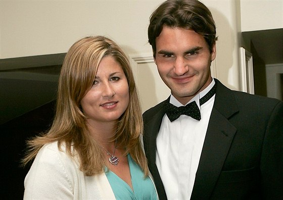 Roger Federer a jeho ena Mirka