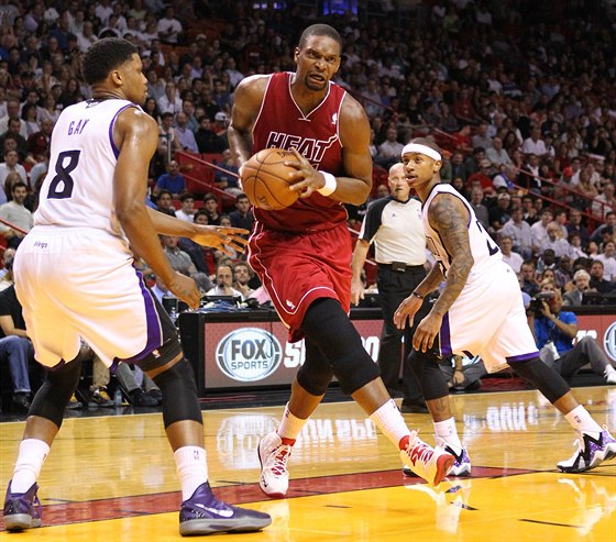 REKORD SEZONY. Basketbalisté Miami Heat ádili a Chris Bosh pispl k výsledku...