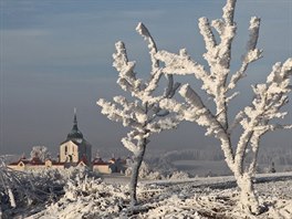 Stromy na Vysoin padají pod tíhou námrazy. V okolí Zelené hory to vypadá jako...