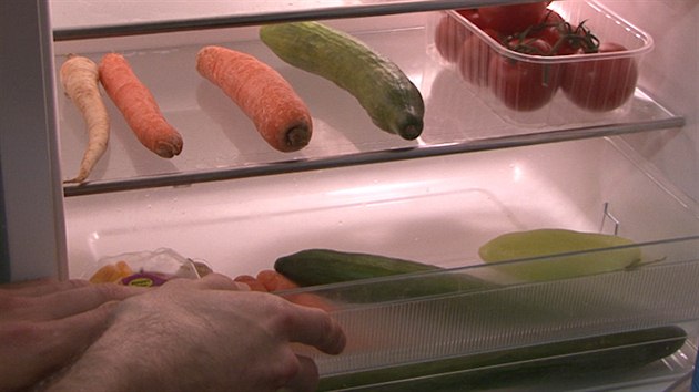Zelenina pat do spodn sti lednice, navc by se nemla navzjem dotkat.