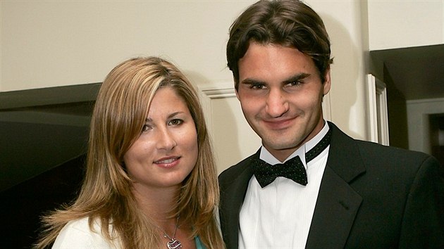 Roger Federer a jeho ena Mirka