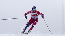 V MLZE. Marit Björgenová pi kvalifikaci sprintu na Tour de Ski v Oberhofu. 