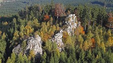 Malinská skála ve Žďárských vrších. Malinská skála ve Žďárských vrších.