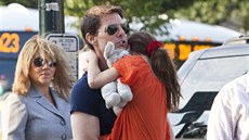 Tom Cruise a jeho dcera Suri (17. ervence 2012)