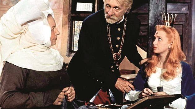 Krle si ve filmu zahrl Frantiek Smolk, princezninu chvu Jarmila Kurandov.
