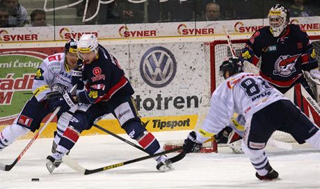 Momentka z duelu Liberec - Chomutov.