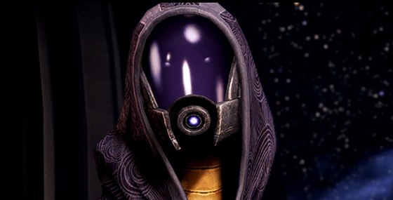 Postava Tali'Zorah ze sci-fi série Mass Effect